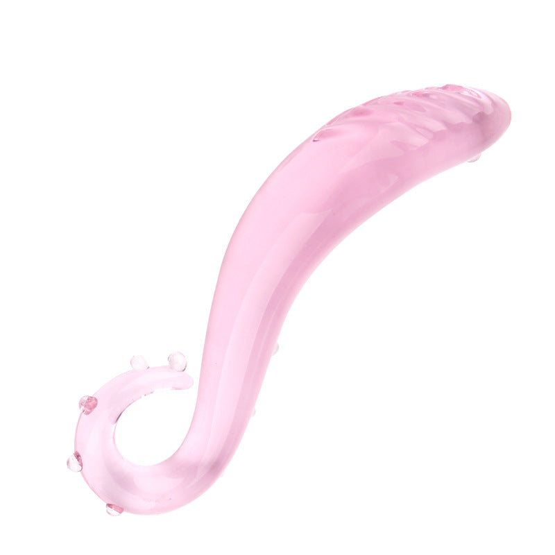 Crystal Curved G-Spot Dildo Stick