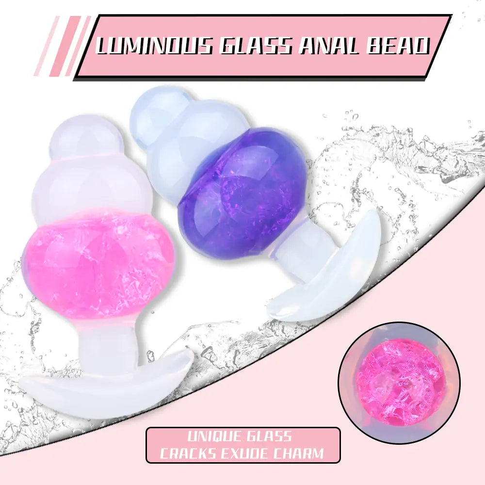 Crystal Glow Luminous Anal Plug