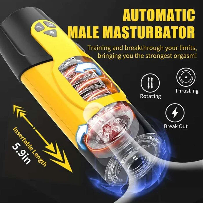 DARK KNIGHT - 2 in 1 Automatic Male Masturbator