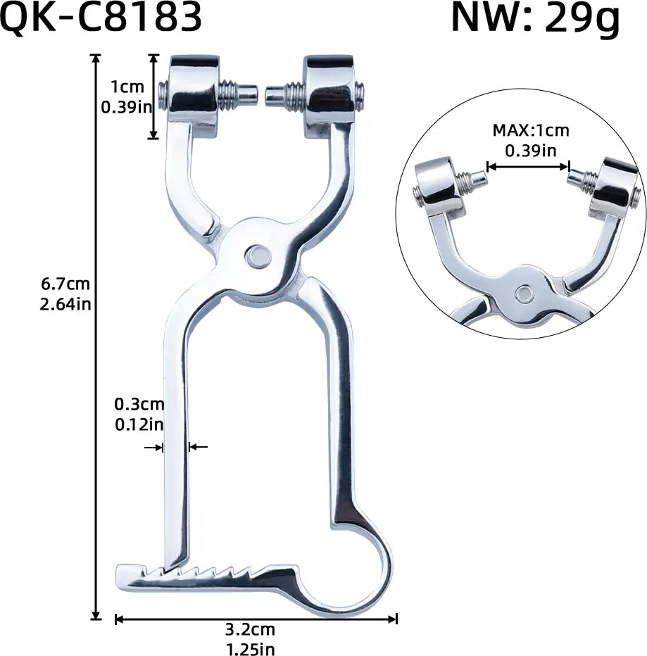 BDSM Stainless Steel Rebound Nipple Clamp