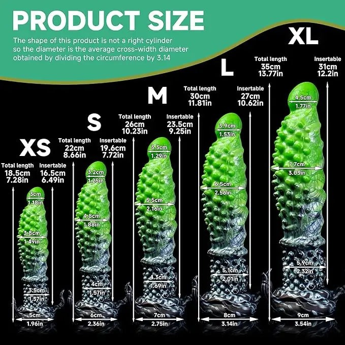 Devil Spiked Dildo with Suction