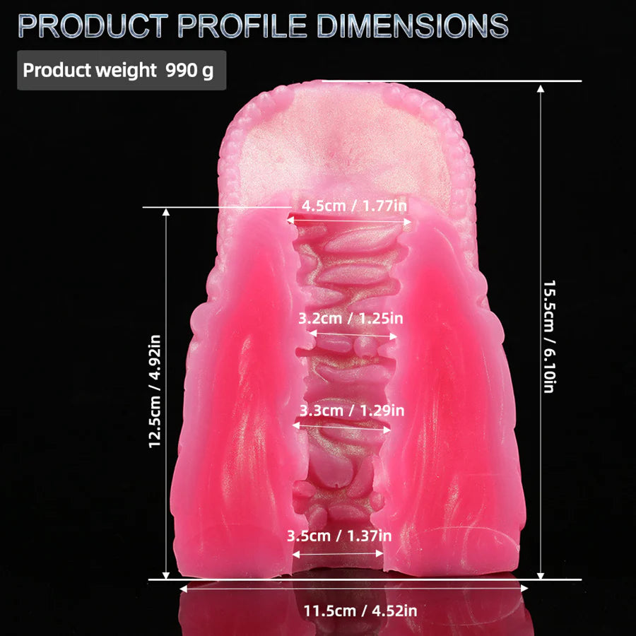 Dinosaur Blow Job Pink Head Male Stroker