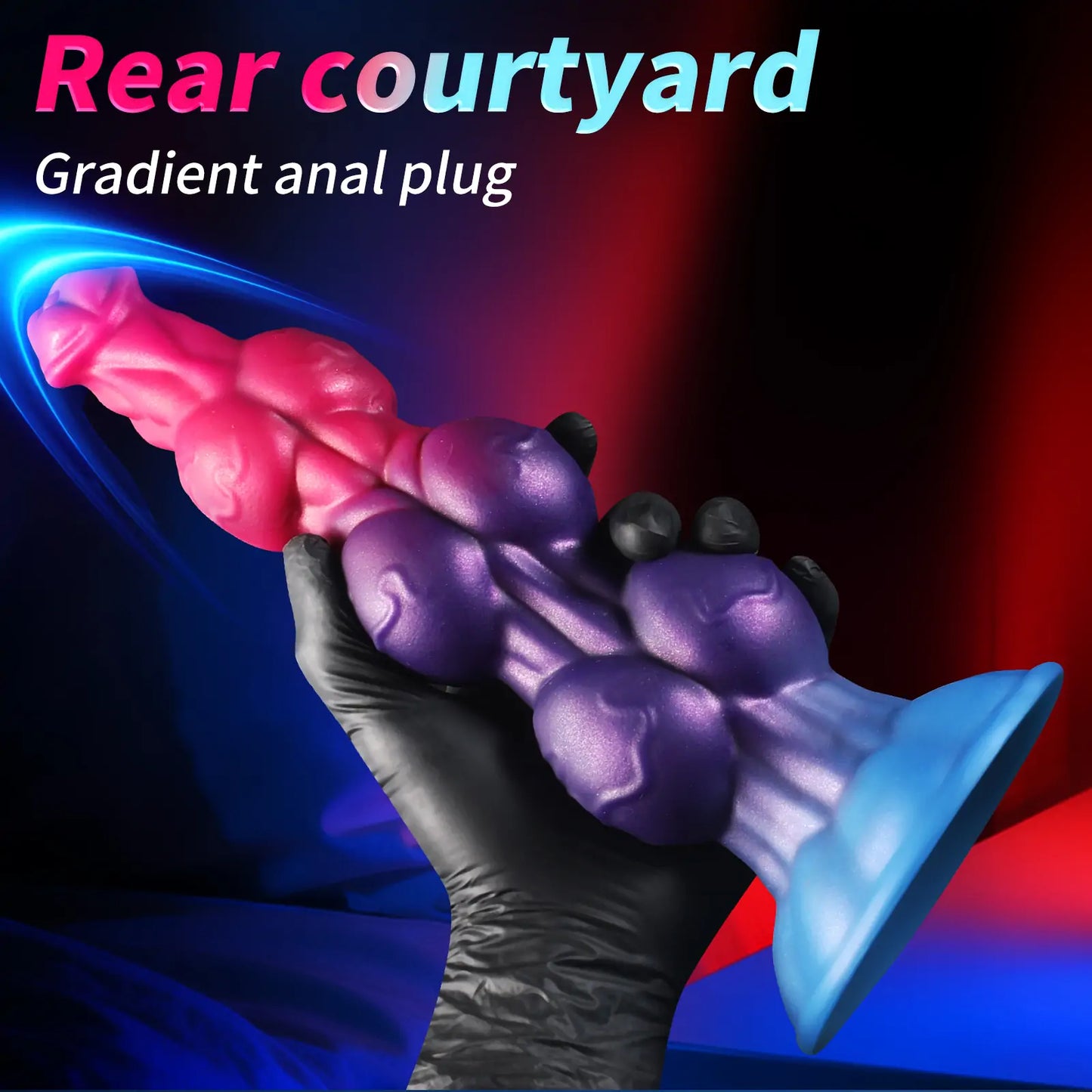 Dog Anal Beads Knot Dildo 7 Inches