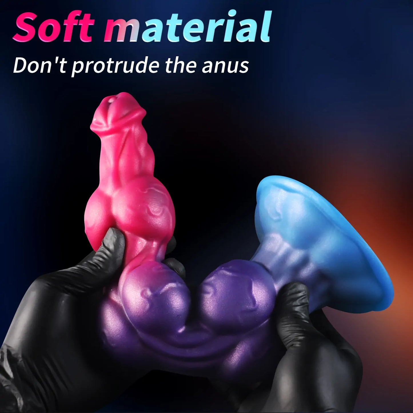 Dog Anal Beads Knot Dildo 7 Inches