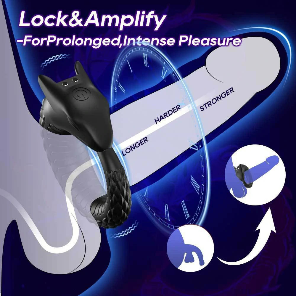 Dragon Scale Vibrating Cock Ring