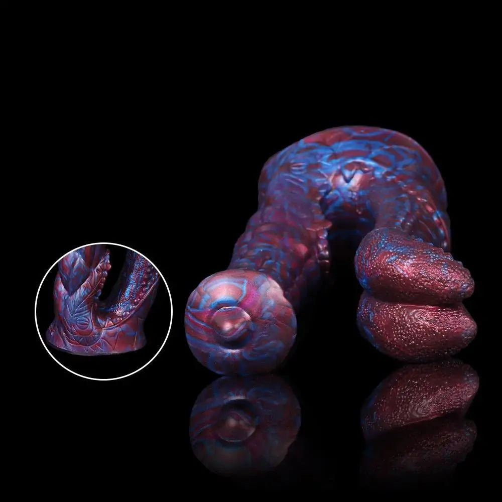 Dual-Head Monster Dildo with Suction Cup 7 Inches