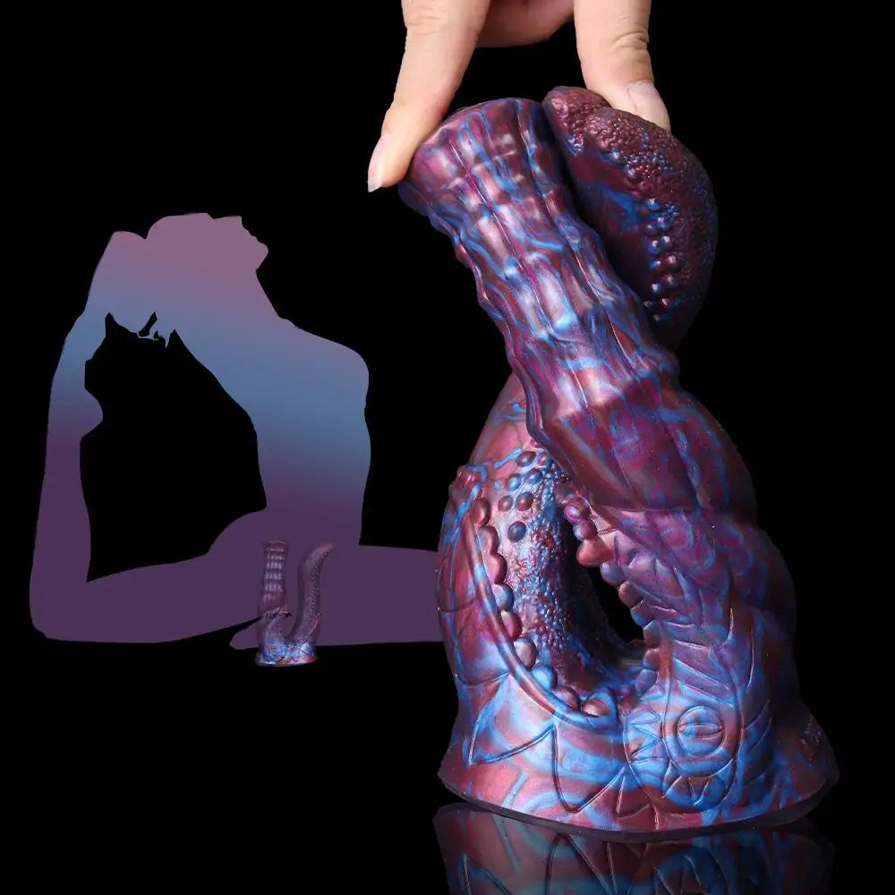 Dual-Head Monster Dildo with Suction Cup 7 Inches