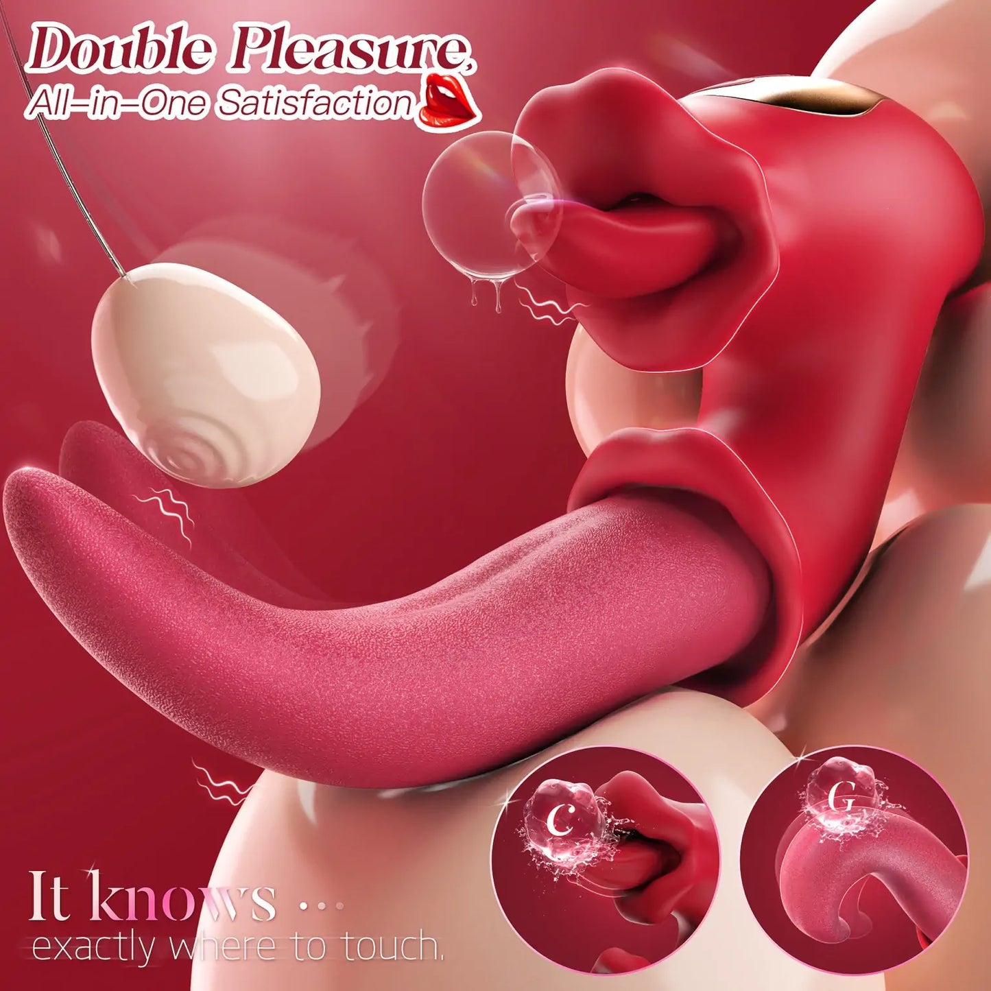 ELLIE Tongue Vibrator - Targeted Stimulation and Dual Pleasure