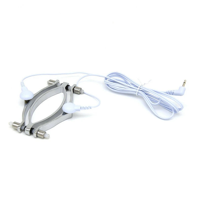 Electro-Stimulation Labia Clamps – BDSM E-Stim Set
