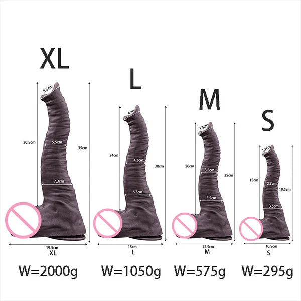 Elephant Dildo Realistic Design 3 Sizes