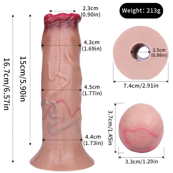 Silicone egg-laying dildo, realistic ovipositor dildo for women