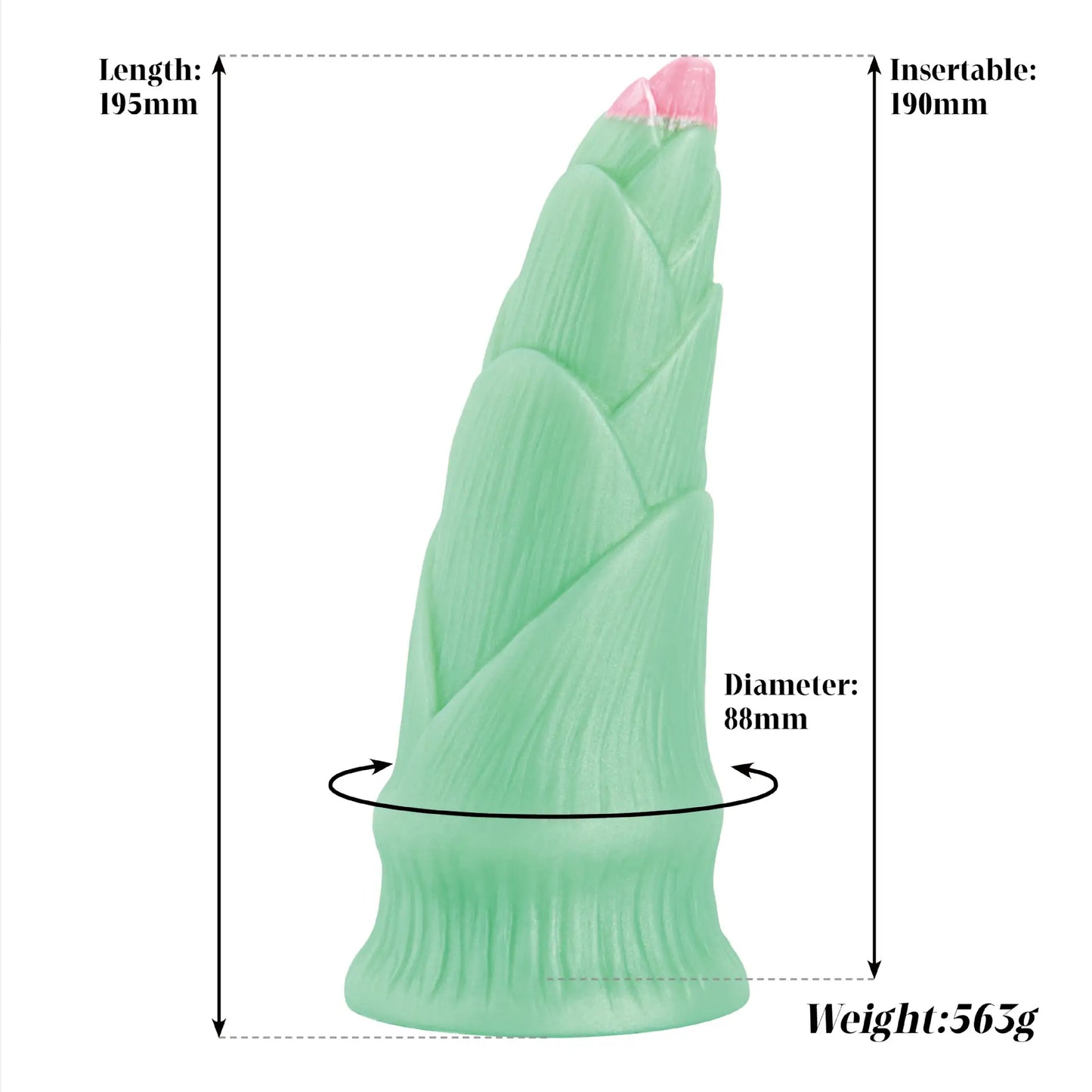 Fantasy Bamboo Shoot Dildo 7.6 Inches