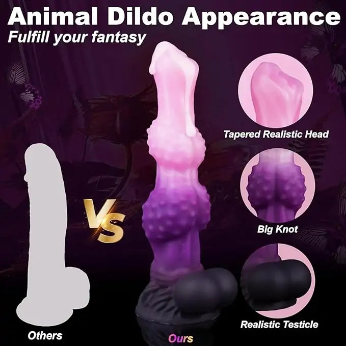 Fantasy Dragon Double Knot Dildo 10 Inches