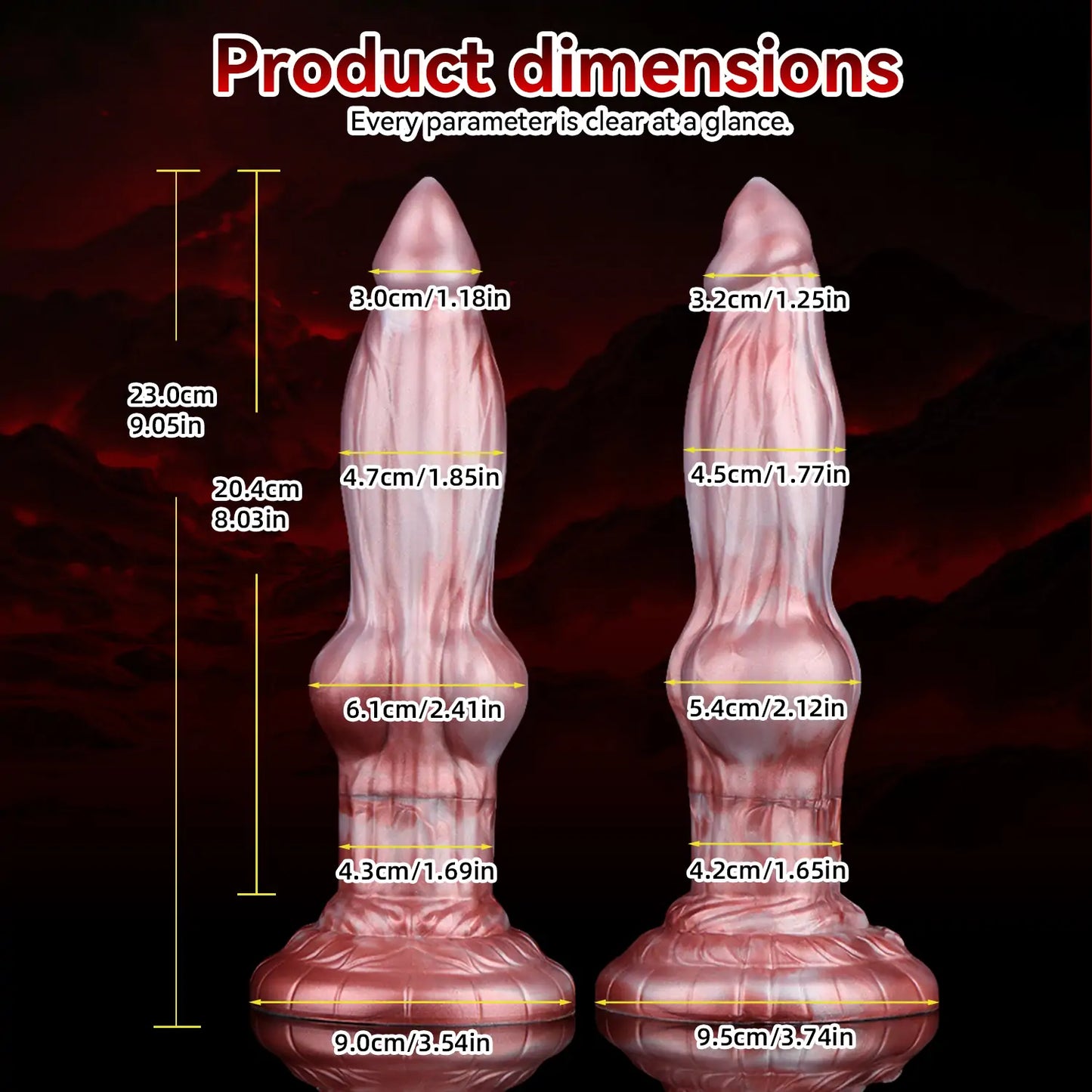 Fantasy Inflatable Knot Dog Anal Dildo 9 Inches