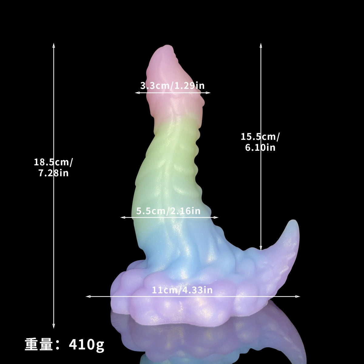 Fantasy Psyduck Curved Dildo 7 Inches
