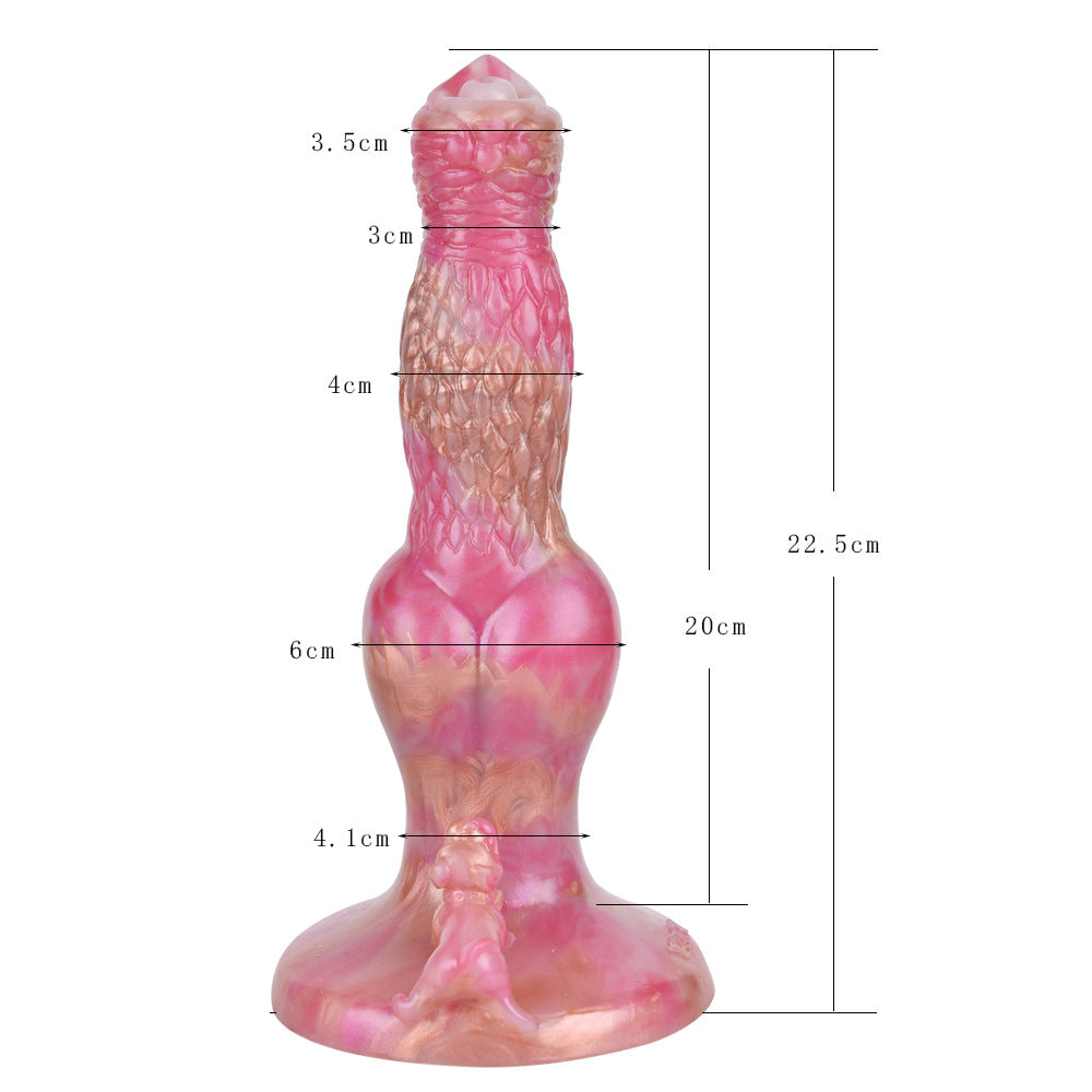 Fantasy Silicone Dog Dildo with Suction 8 Inch
