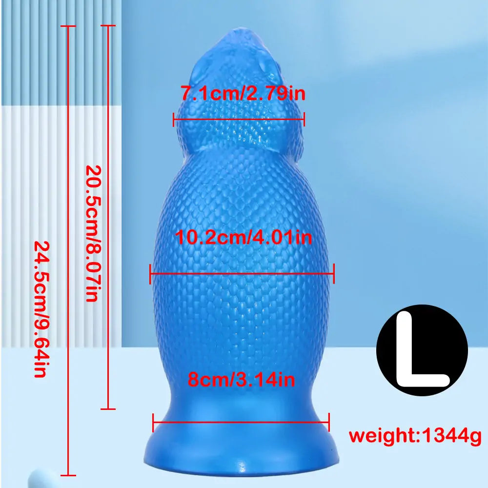 Fantasy Lizard Monster Dildo 9.6 Inches