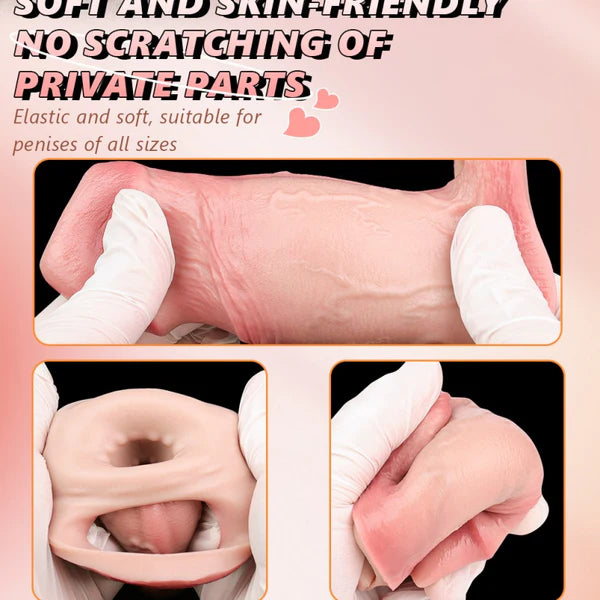 Girthy Cock Sleeve Realistic 5.7 Inches