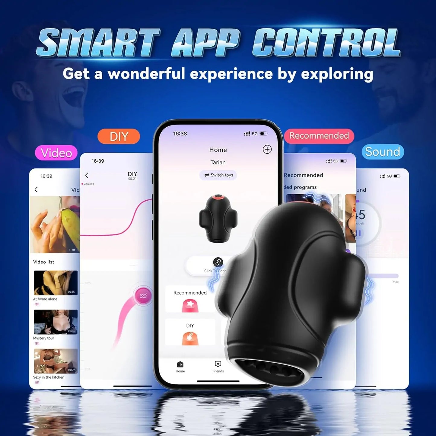 Glans Stripper 4-in-1 Penis Vibrator