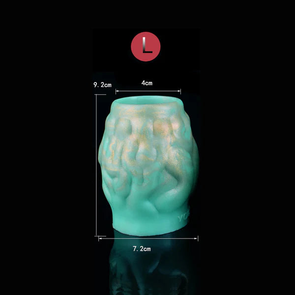 Green Knotted Cock Sleeve Monster Design