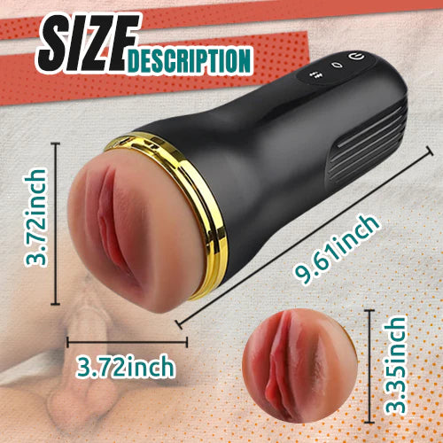 Gunner-10 Vibrating & Sucking Modes Masturbators