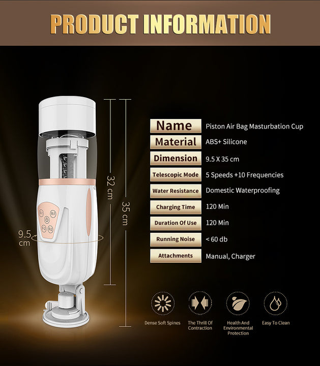 Wholesale Men's TPE Automatic Male Masturbator Vibrator Cup Sex Toys with Waterproof White Bag UPS DHL EMS Fedex TNT Shipping