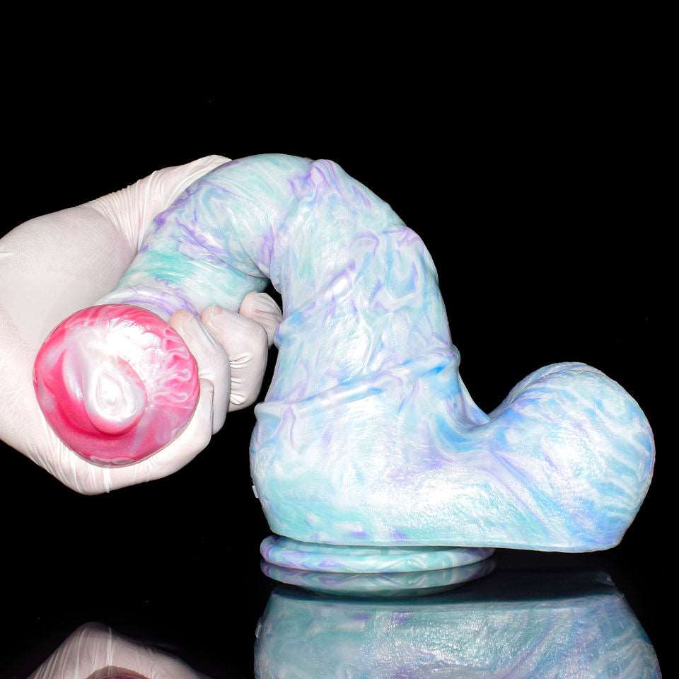 🐴 11.2-Inch NEBULISK - Oversized Horse Dildo with Curve, Huge Fantasy Toy
