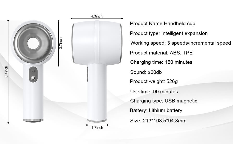 Hardy Automatic 3 Telescopic Handheld Male Masturbator