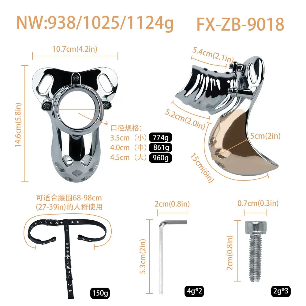 Heavy Meta Panty for BDSM – Chastity Cages