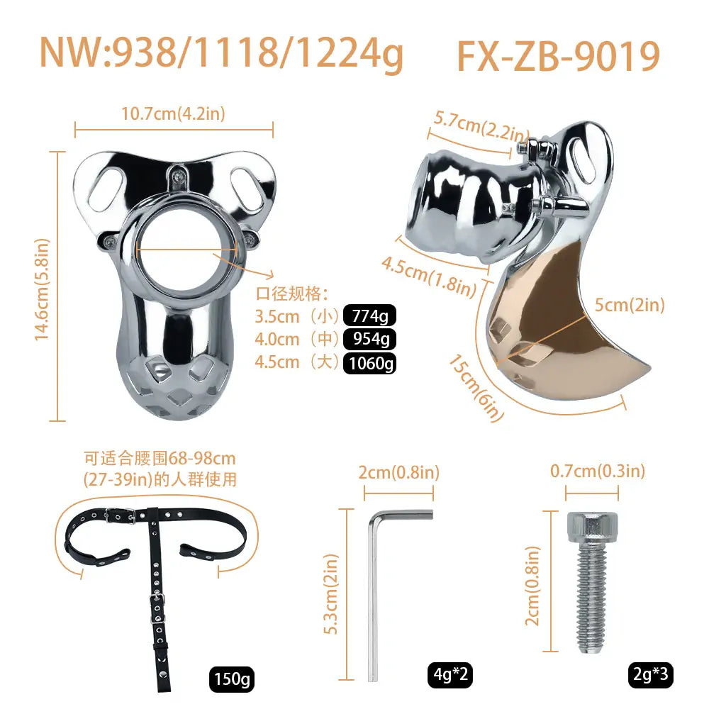 Heavy Meta Panty for BDSM – Chastity Cages