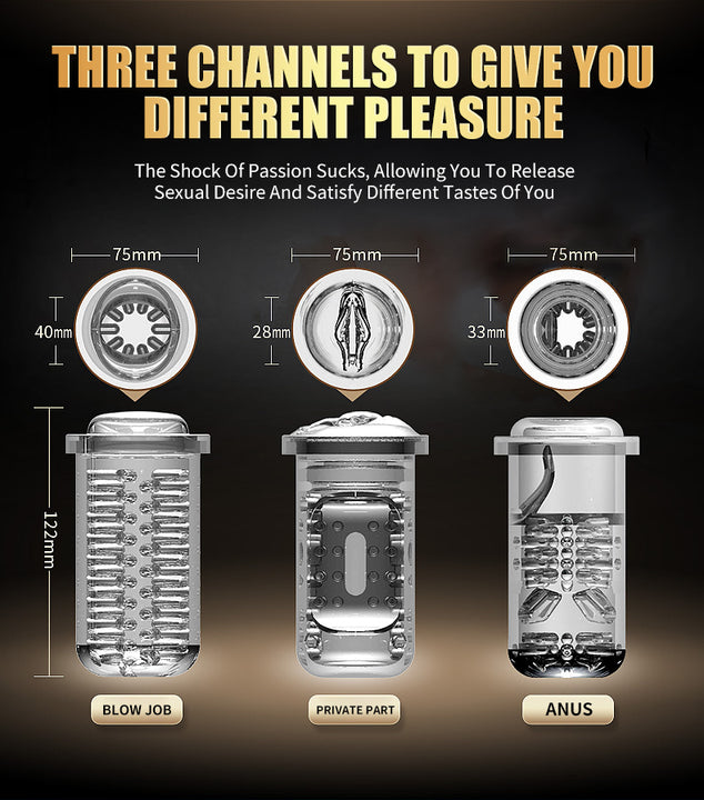 Wholesale Men's TPE Automatic Male Masturbator Vibrator Cup Sex Toys with Waterproof White Bag UPS DHL EMS Fedex TNT Shipping