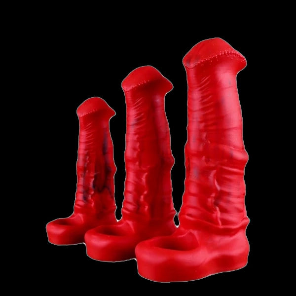 Horsecock Sheath Blood-Red Penis Extender
