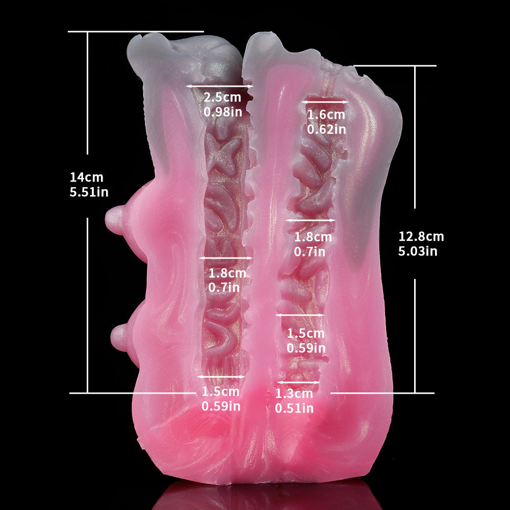 Wolf Beauty Pocket Pussy Male Masturbator - Fantasy Silicone Penis Blowjob Sex Toys for Men