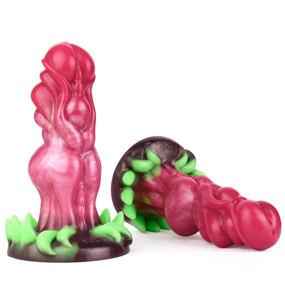 Ice Dragon Fantasy Knot Anal Dildo 7 Inches