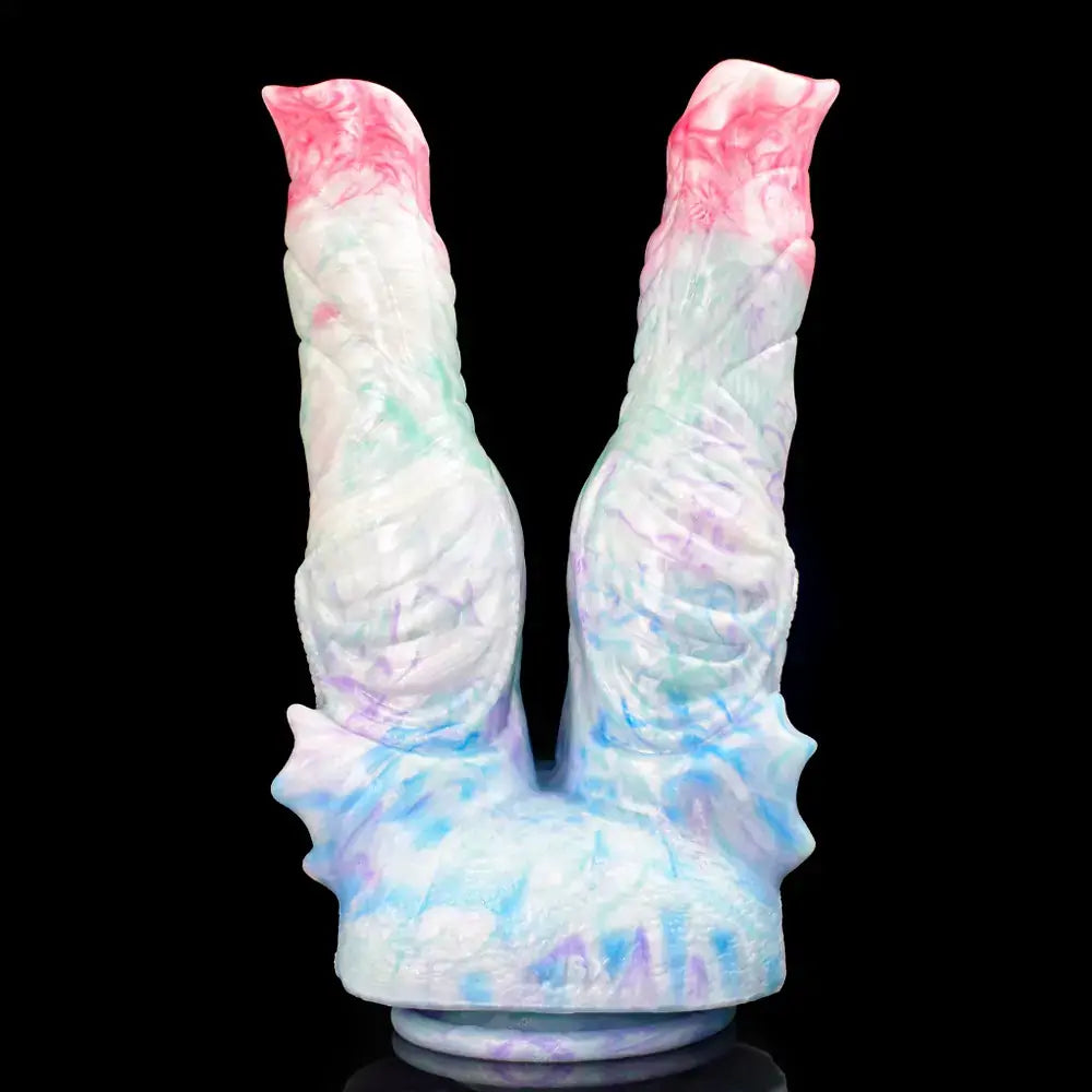 Ice Dragon Twin-Head Fantasy Dildo 7.8 Inches