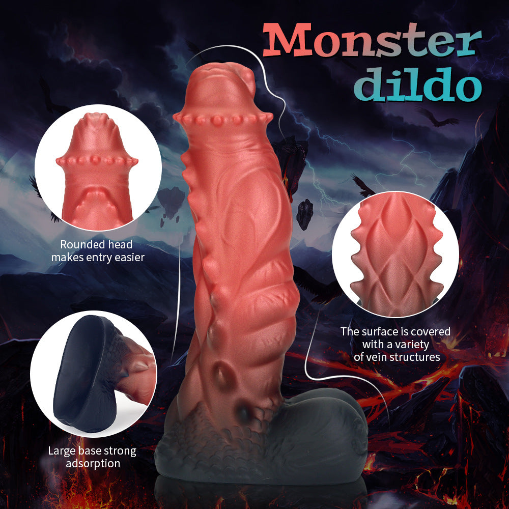 Inferno Monster Spiked Dragon Dildo 8 Inches
