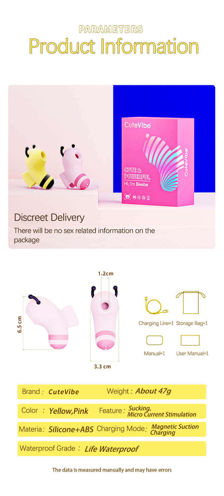 Kisstoy JoyBee Finger Sucking Vibrator