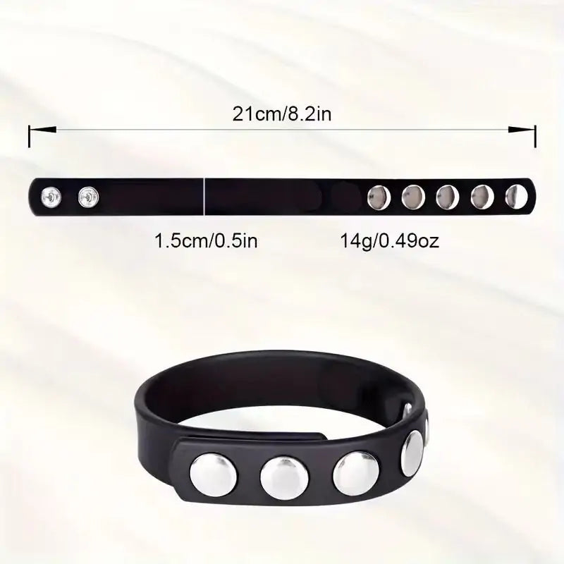 Leather Cock Rings Adjustable Band