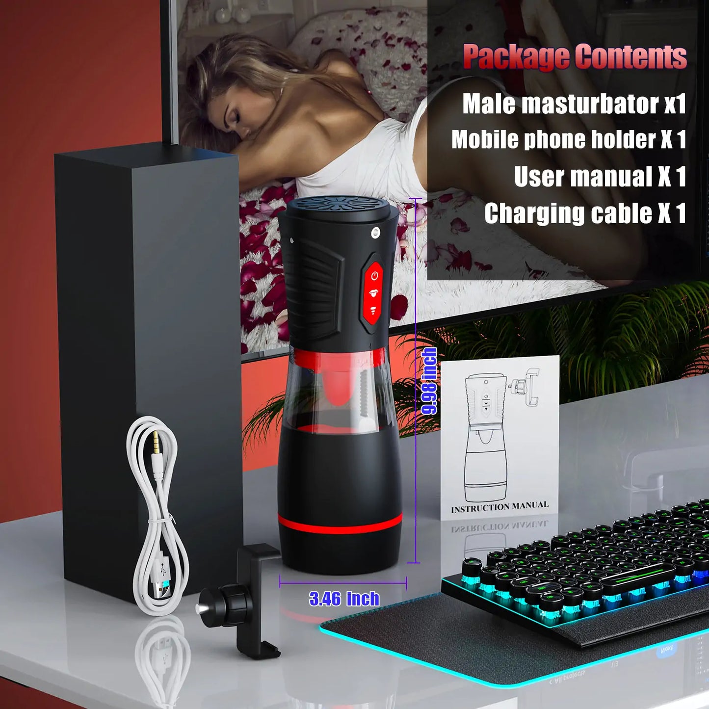 Licking Tongue Automatic Male Masturbator