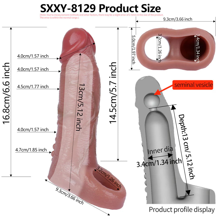 Lifelike Penis Adapter Clitoris Stimulator