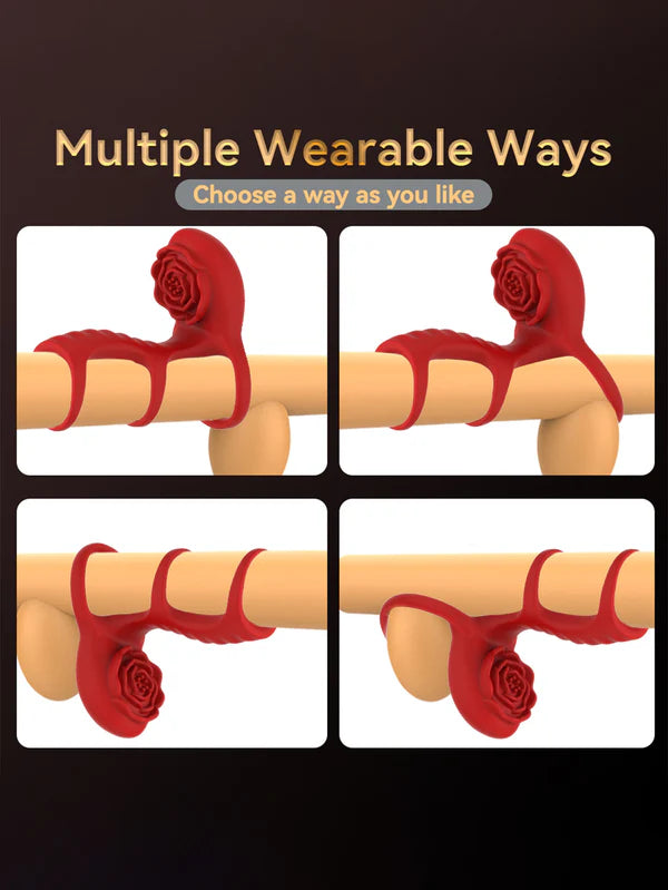 Male Rose Cock Sleeve APP Remote