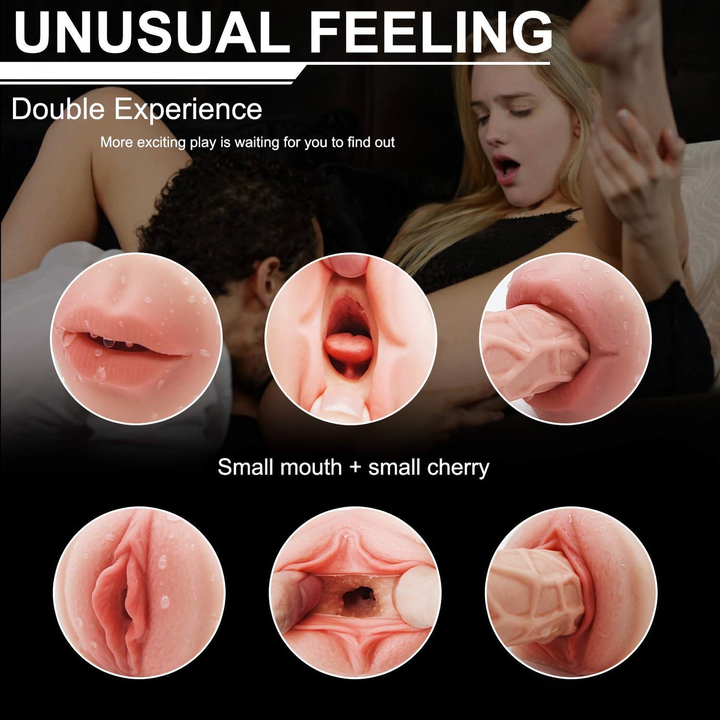3D Realistic Double Head Automatic Masturbator