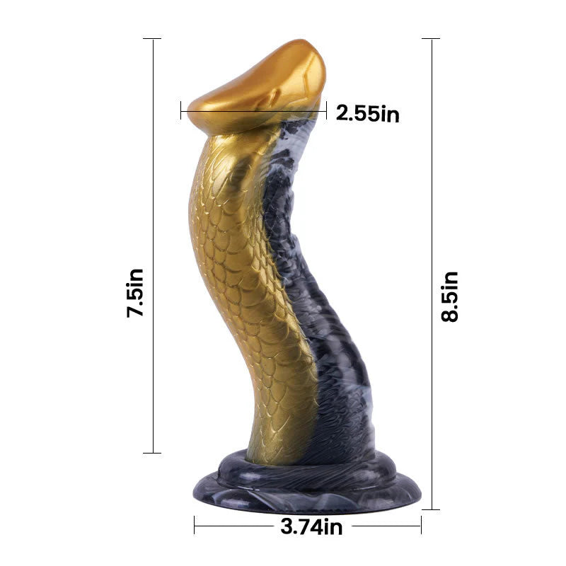 Medusa Serpent Fantasy Dildo 7 Inches