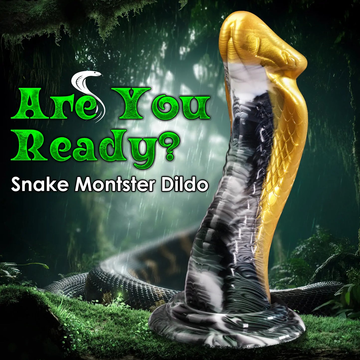 Medusa Serpent Fantasy Dildo 7 Inches