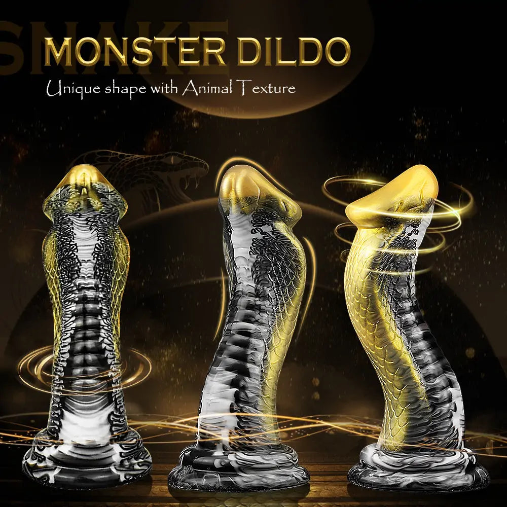 Medusa Serpent Fantasy Dildo 7 Inches