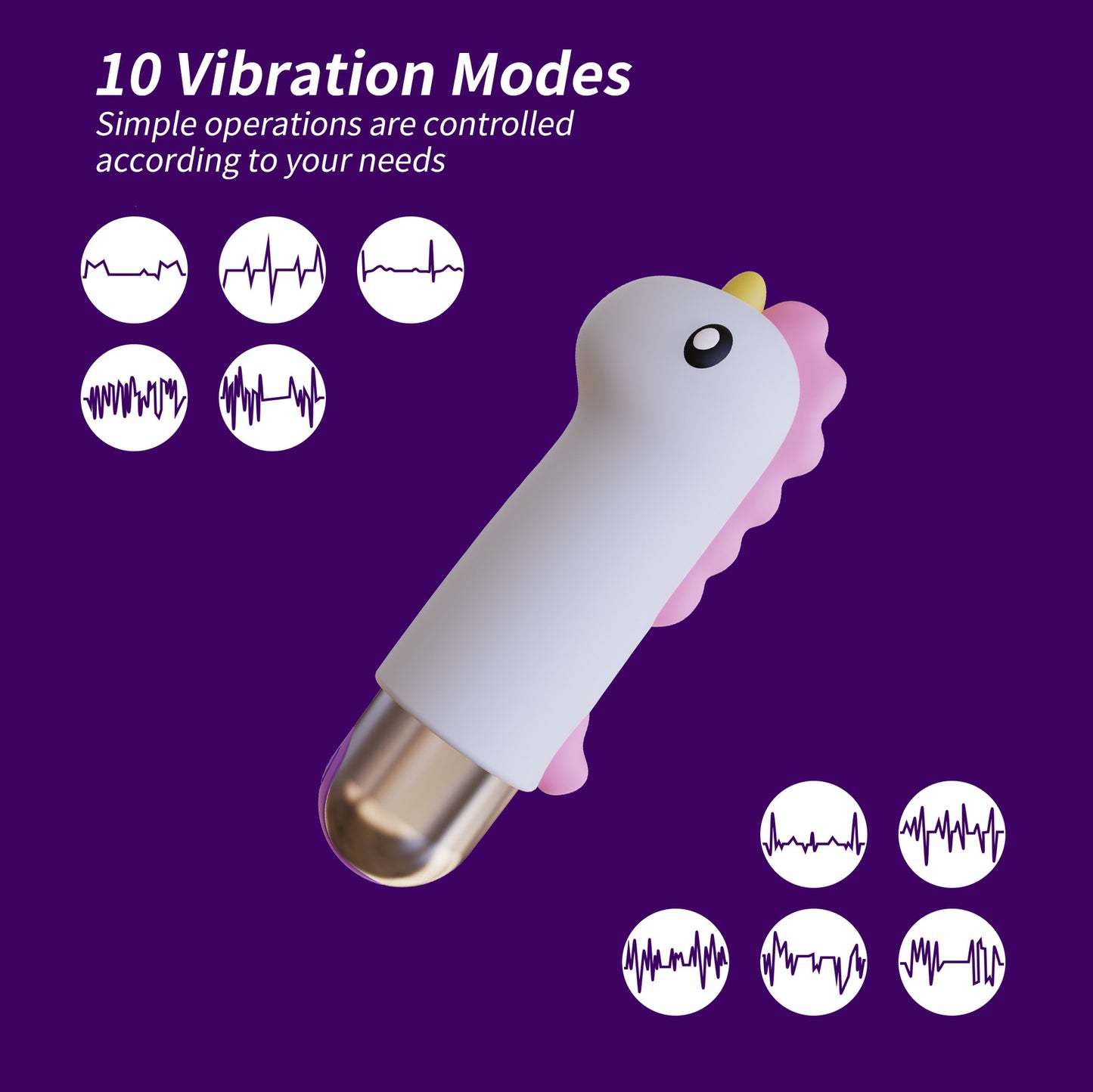 Mini Unicorn Vibrator - Pocket Bullet Massager