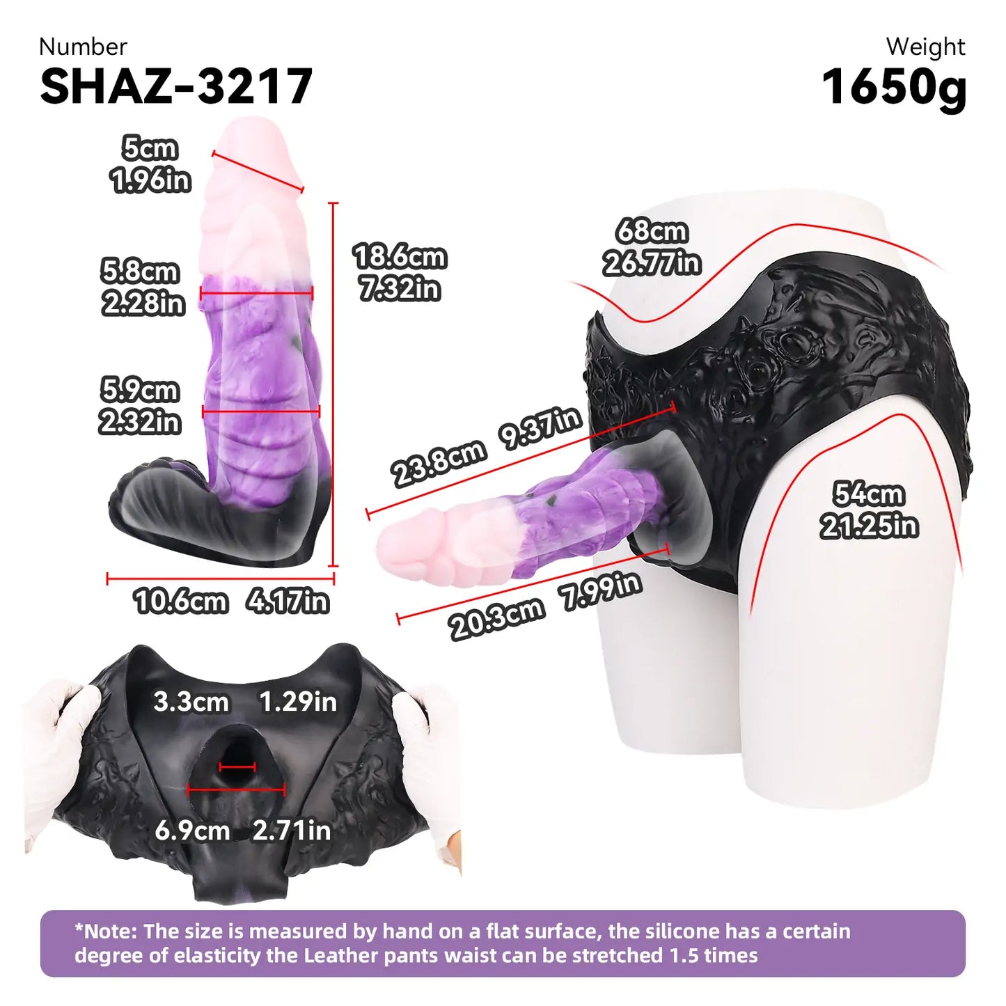 Monster Strap-On Hollow Dildo Pants