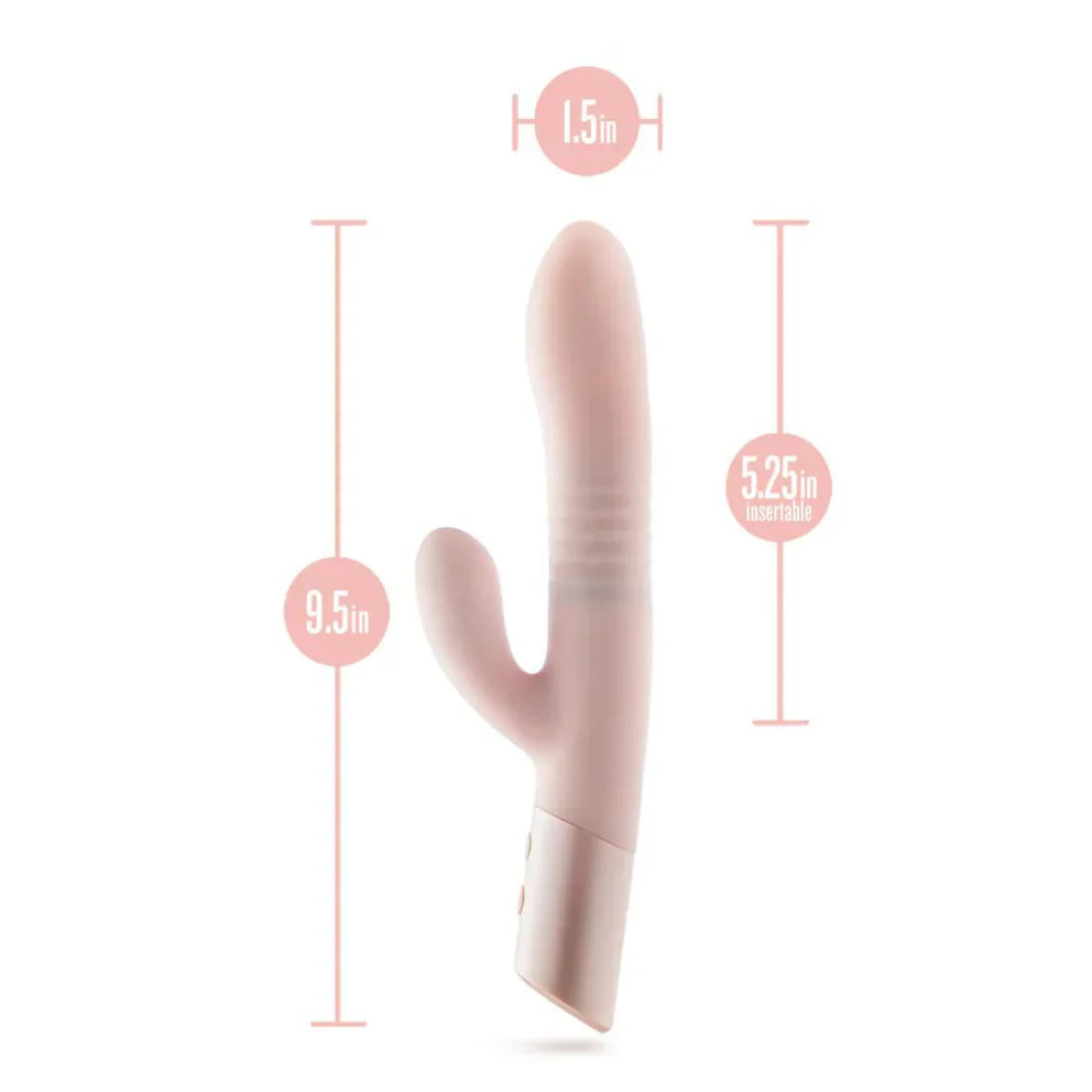 New Arrival Fraya Pink Blush Thrusting Rabbit Vibe female Vibrator