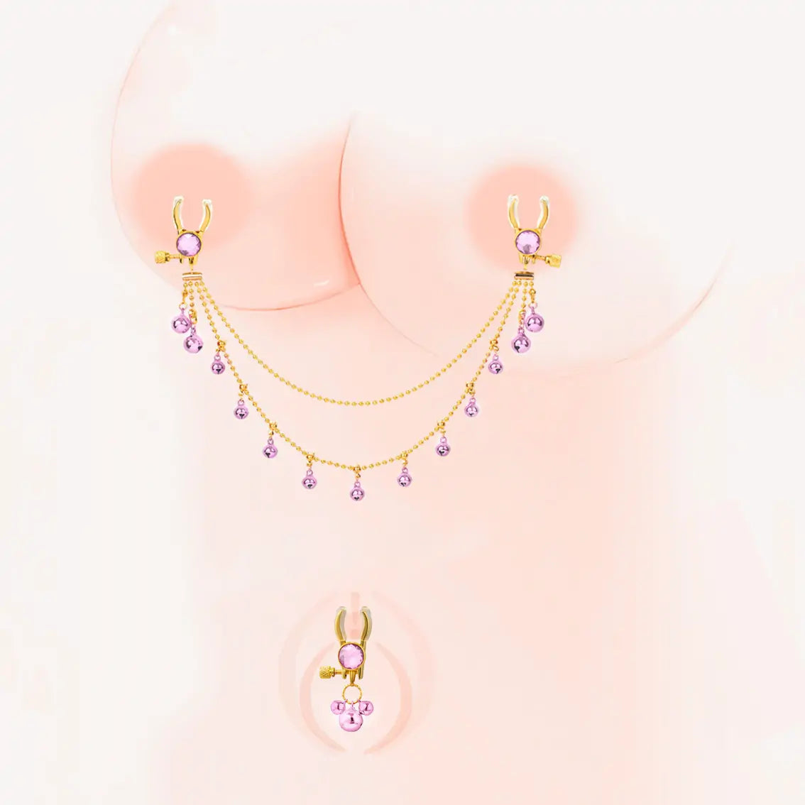 Nipple Clit Jewelry Clips with Tassels