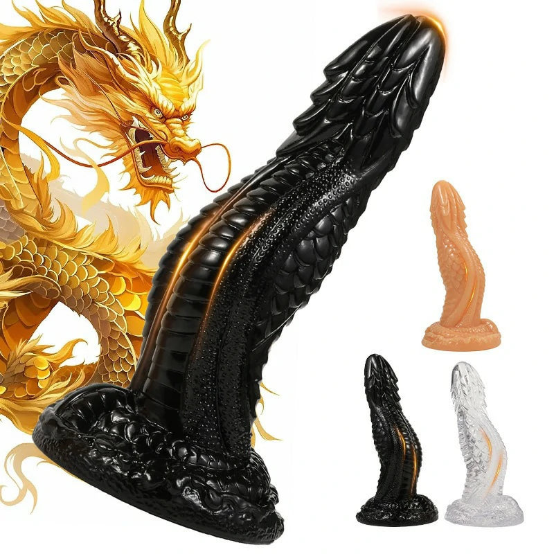 Dragon Scale Long Silicone Anal Plug